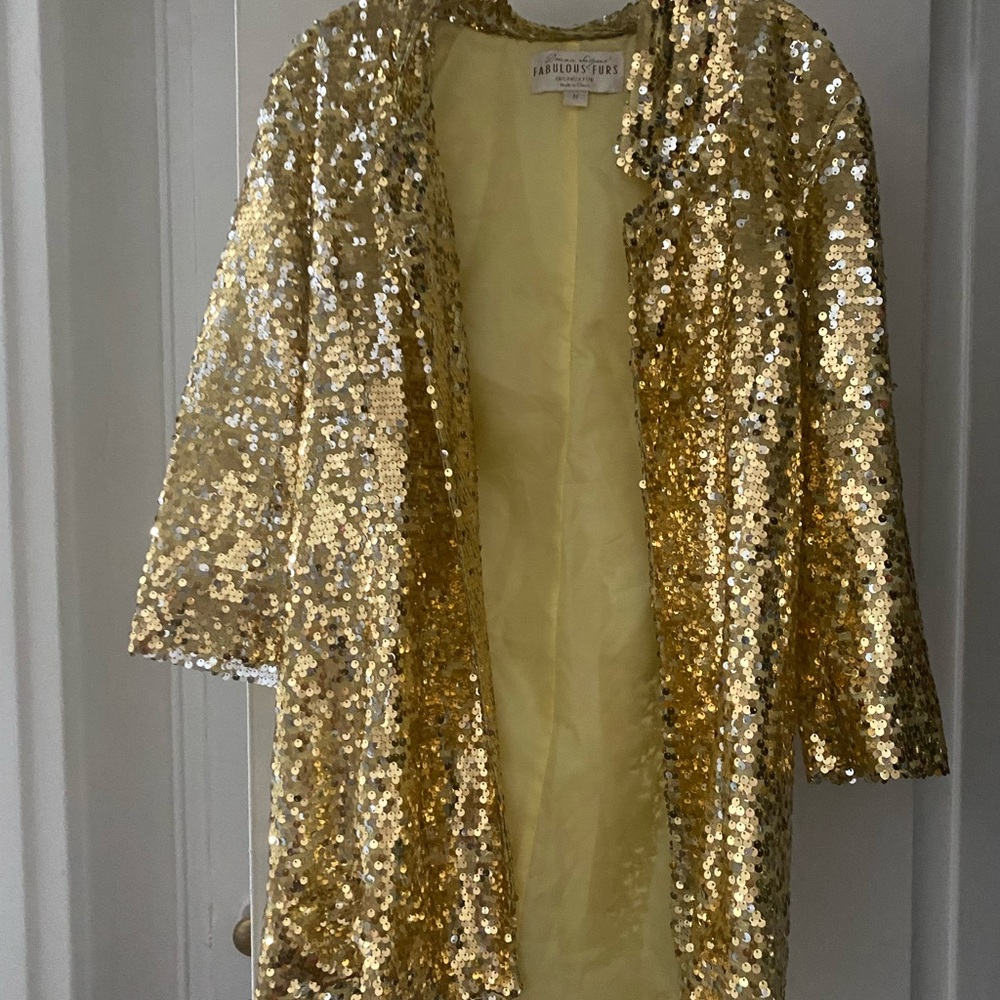 Gold sparkle jacket